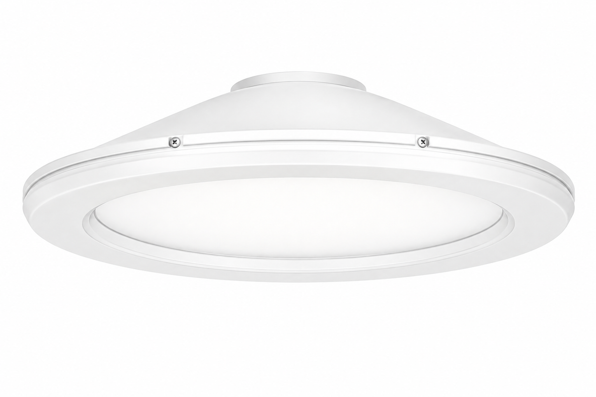 Parking Garage LED,LED,4 light engines,Up to 3917 Lumens.,3500K ,70CRI,Type V Medium,120-277V,Pendant mount,Nlight air EM gen 2 controller,Motion/ambient sensor <15FT; dims to 3V,750lm uplight,White, super durable