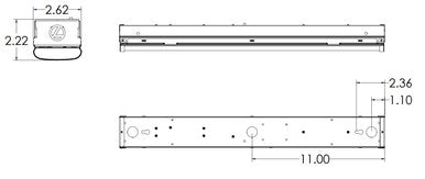CSS LED Strip Light, 2FT, 2000 Lumens, 5000K, 120-277V 80+ CRI