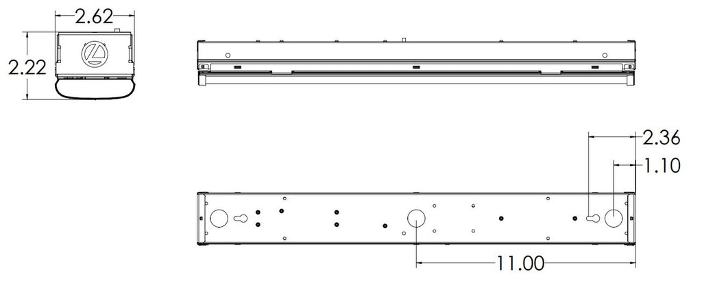 CSS LED Strip Light, 2FT, 2000 Lumens, 5000K, 120-277V 80+ CRI