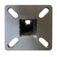 15 Foot Square Pole For Surface Mount - Steel With Bronze Finish - 4 Inch Diameter With 2.5 Inch Tenon Adapter