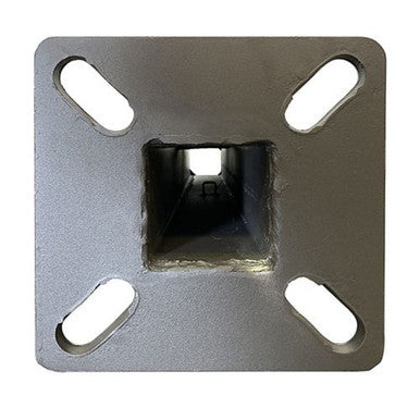 15 Foot Square Pole For Surface Mount - Steel With Bronze Finish - 4 Inch Diameter With 2.5 Inch Tenon Adapter