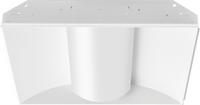 Led 2X2 Volumetric Architectural Fixture, Nominal 4000 Lm, Curved,  Linear Prismatic, Eldoled Dimming 1%, 80+ Cri,  3500K
