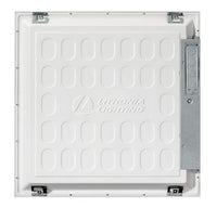 LED Flat Panel, 2FT x 2FT, Switchable lumens – 2500LM,  3200LM,  and 4000LM, 80+ CRI, Switchable CCT – 3500K,  4000K,  and 5000K, Satin white, MVOLT,  120V-277V, Sensor Switch enabled, Dual tech (passive infrared & microphonics) Occ sensor with auto-