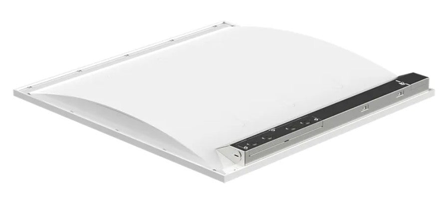 Curved Indirect LED Troffer - Multiwatt 25W/30W/40W - Max 5000 Lumens - 2X2 Foot - Color Tunable 35K/40K/50K - Aperture Optics - Standard Drop Ceiling Mount - 120-277V