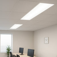 Curved Indirect LED Troffer - Multiwatt 30W/40W/50W - Max 6250 Lumens - 2X4 Foot - Color Tunable 35K/40K/50K - Aperture Optics - Standard Drop Ceiling Mount - 120-277V