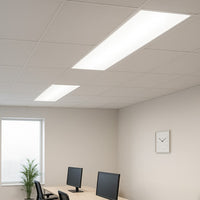 Curved Indirect LED Troffer - Multiwatt 30W/40W/50W - Max 6250 Lumens - 2X4 Foot - Color Tunable 35K/40K/50K - Aperture Optics - Standard Drop Ceiling Mount - 120-277V