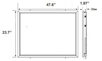 Curved Indirect LED Troffer - Multiwatt 30W/40W/50W - Max 6250 Lumens - 2X4 Foot - Color Tunable 35K/40K/50K - Aperture Optics - Standard Drop Ceiling Mount - 120-277V