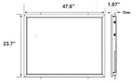 LED Curved Indirect Troffers - Ceiling Mounted Commercial Lights - 120-277V - Choose from 2x2 or 2x4 Foot Options