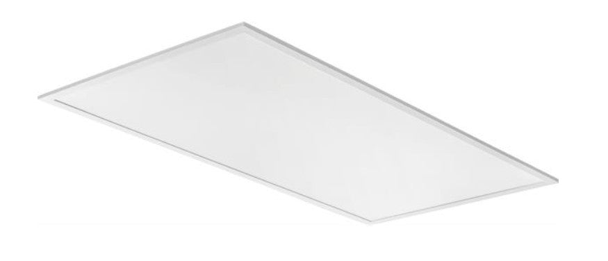 LED Flat Panel, 2FT x 4FT, Nominal 4000 LM, 80+ CRI, 4000K, Satin white, Constant current,  dimming to 1%, MVOLT,  120V-277V, 7W emergency battery pack, Embedded wireless controls by nLight, Passive Infrared Occ sensor with auto-dimming photocell