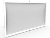 LED Edge-lit Wing Troffers - Modern Commercial Drop Ceiling Lighting - Choose Your Size