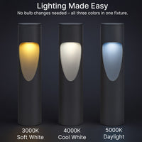 LED Garden Pathway Bollard Lights - For Walkways and Landscapes - Color Selectable - Choose Your Length and Finish