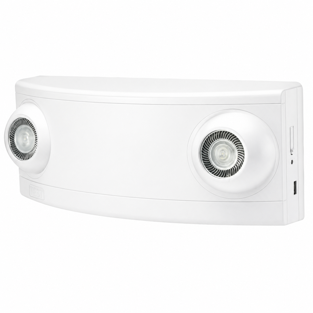 LED Emergency Light, 6V 30W, White Housing, 3W LED lamps