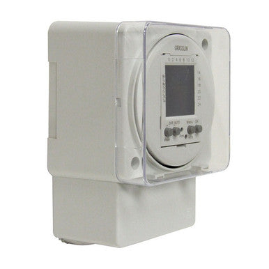 Electronic 24-Hour/7-Day Timer Module, Surface/DIN Rail Mount, 16A, 120V, 50/60Hz