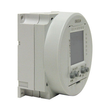 Electronic 24-Hour/7-Day Timer Module, Flush Mount, 16A, 120V, 50/60Hz