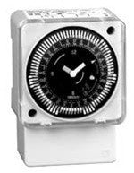 Electromechanical Timer Module 24-Hour, Surface/DIN Rail Mount, w/Battery Backup, 120V, w/Manual Override