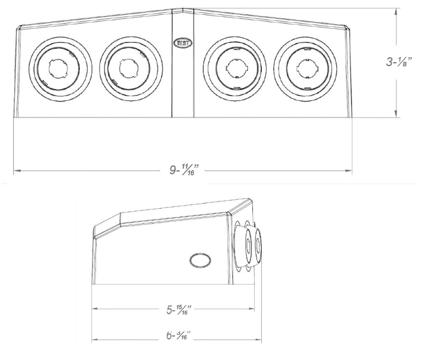 Decorative Emergency Downlight - White Finish With 90 Minute Battery Back-Up