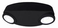 High 10 Watt Emergency Light - 1100 Lumens - Black Finish With 90 Minute Battery Back-Up