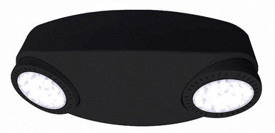 High Watt Emergency Light - Black Finish With 90 Minute Battery Back-Up