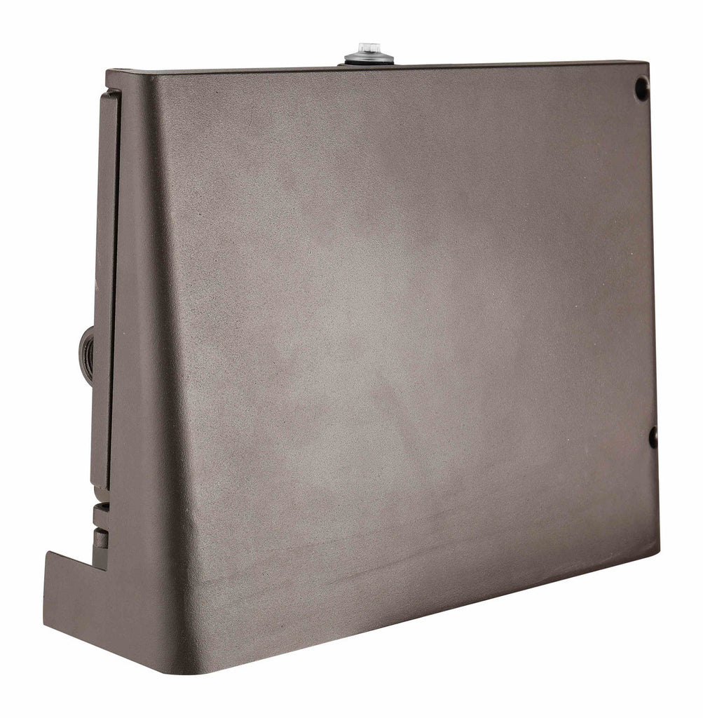 Slim Full Cut Off LED Wall Pack Fixture - 38 Watt - Color Selectable 30K/40K/50K - 5700 Lumens - With Photocell