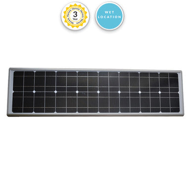 Solar LED Dusk to Dawn Pole Light - 100 Watt - 10,000 Lumens - With Clamp and Arm Mounting