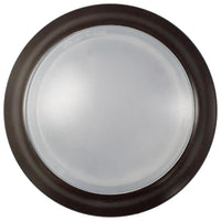 13 Watt LED Disk Ceiling Light - 7 Inch Round - 900 Lumens - Color Selectable 30K/40K/50K - 120V - Bronze Finish - Dimmable