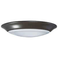 13 Watt LED Disk Ceiling Light - 7 Inch Round - 900 Lumens - Color Selectable 30K/40K/50K - 120V - Bronze Finish - Dimmable