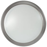 16 Watt LED Disk Ceiling Light - 10 Inch Round - 1300 Lumens - Color Selectable 30K/40K/50K - 120V - Brushed Nickel Finish - Dimmable
