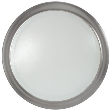 16 Watt LED Disk Ceiling Light - 10 Inch Round - 1300 Lumens - Color Selectable 30K/40K/50K - 120V - Brushed Nickel Finish - Dimmable