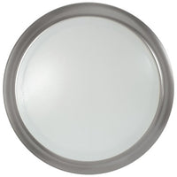 16 Watt LED Disk Ceiling Light - 10 Inch Round - 1300 Lumens - Color Selectable 30K/40K/50K - 120V - Brushed Nickel Finish - Dimmable