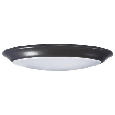 16 Watt LED Disk Ceiling Light - 10 Inch Round - 1200 Lumens - Color Selectable 30K/40K/50K - 120V - Bronze Finish - Dimmable