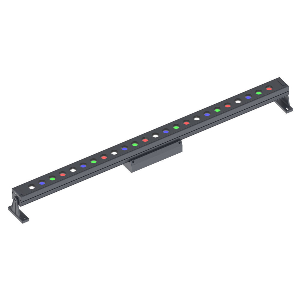 RGBW Color Changing LED Flood Light Black Linear Fixture 72 Watt App Controlled