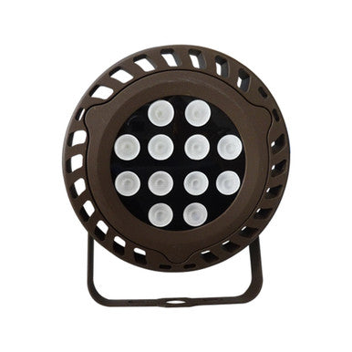 RGBW Color Changing LED Flood Light Bronze Round Fixture 36W App Controlled