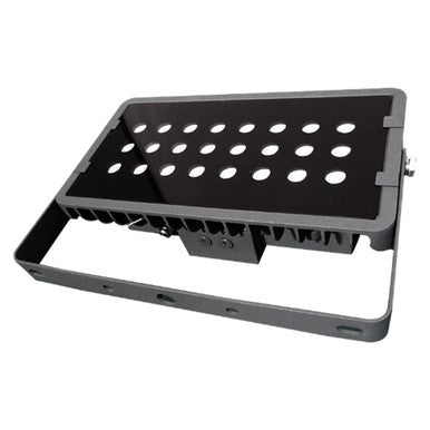 RGBW Color Changing LED Flood Light Black Square Fixture 96W App Controlled
