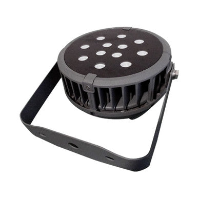 DMX512 Compatible RGBW Color Changing Flood Light Black Round Fixture 72W