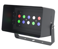 DMX512 Compatible RGBW Color Changing Flood Light Black Square Fixture 36W With Full Glare Shield