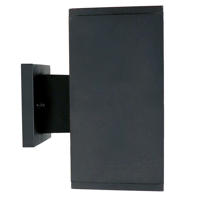 LED Square Cylinder Sconce Wall Light - 40 Watt - 1920 Lumens - Color Selectable 30K/40K/50K - 120V - Black Finish - Dimmable Up/Down Light