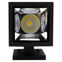 LED Square Cylinder Sconce Wall Light - 40 Watt - 1920 Lumens - Color Selectable 30K/40K/50K - 120V - Black Finish - Dimmable Up/Down Light