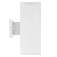 LED Square Cylinder Sconce Wall Light - 40 Watt - 1920 Lumens - Color Selectable 30K/40K/50K - 120V - White Finish - Dimmable Up/Down Light