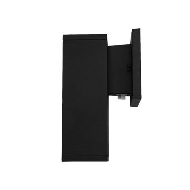 LED Square Cylinder Sconce Wall Light - 12 Watt - 960 Lumens - Color Selectable 30K/40K/50K - 120V - Black Finish - Dimmable Up/Down Light