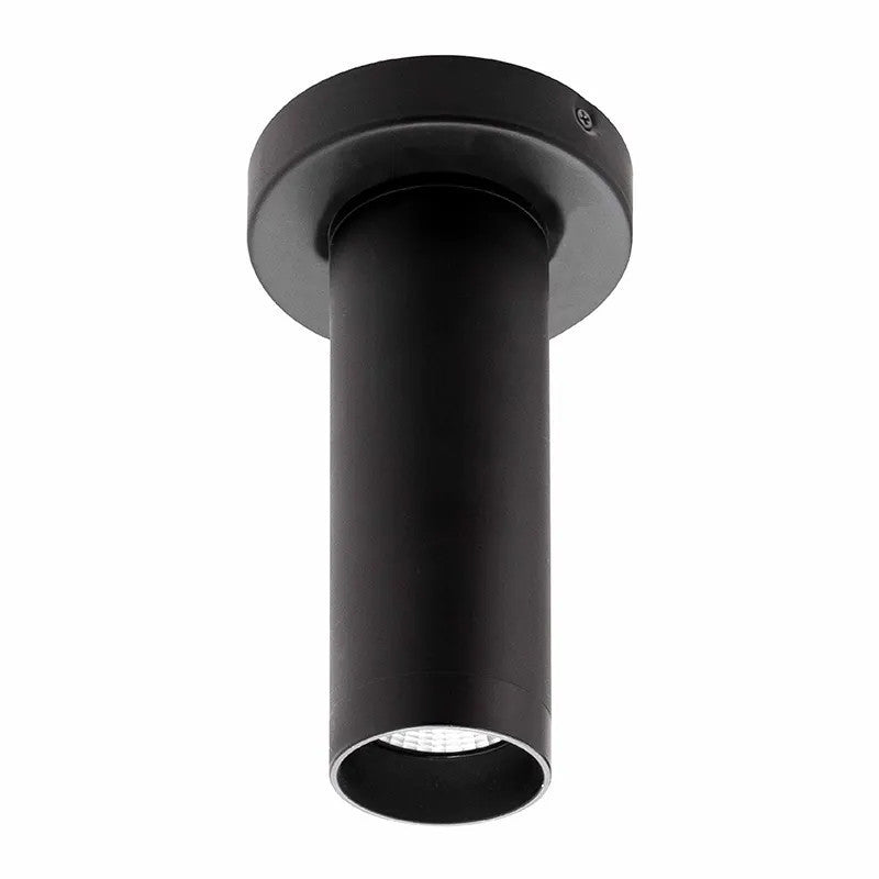 2 Inch LED Ceiling Mount Cylinder - 6 Watt - 450 Lumens - Color Selectable 30K/40K/50K - 120V - Black Finish - Dimmable Down Light