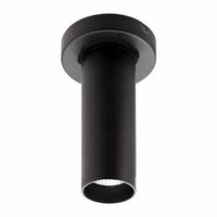 2 Inch LED Ceiling Mount Cylinder - 6 Watt - 450 Lumens - Color Selectable 30K/40K/50K - 120V - Black Finish - Dimmable Down Light