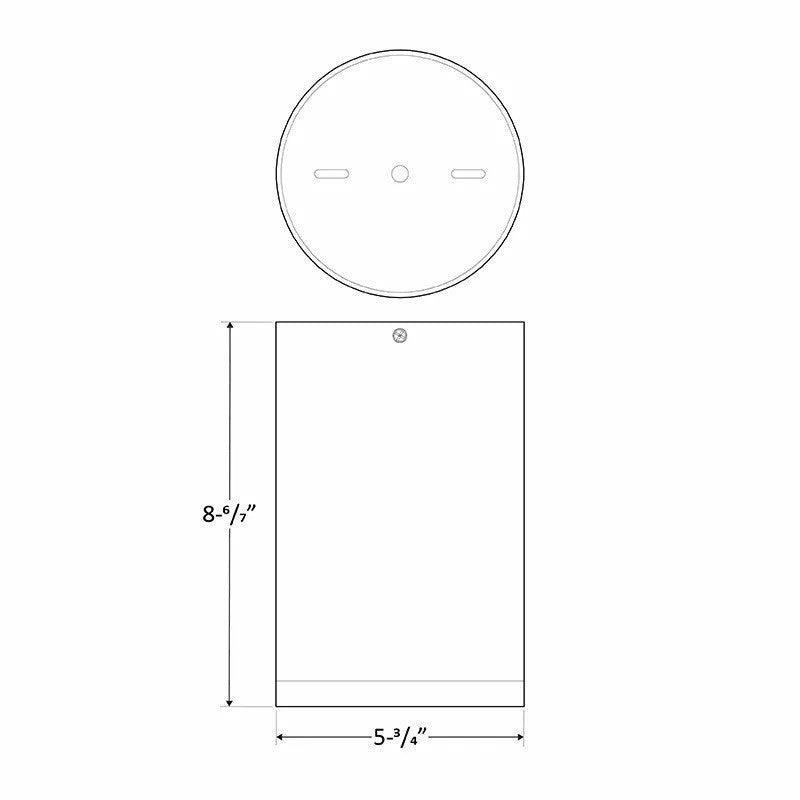 6 Inch LED Ceiling Mount Cylinder - Adjustable 21/28/35 Watt - 2600 Lumens - Color Selectable 30K/40K/50K - 120V - White Finish - Dimmable Down Light