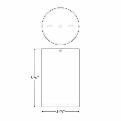6 Inch LED Ceiling Mount Cylinder - Adjustable 21/28/35 Watt - 2600 Lumens - Color Selectable 30K/40K/50K - 120V - White Finish - Dimmable Down Light