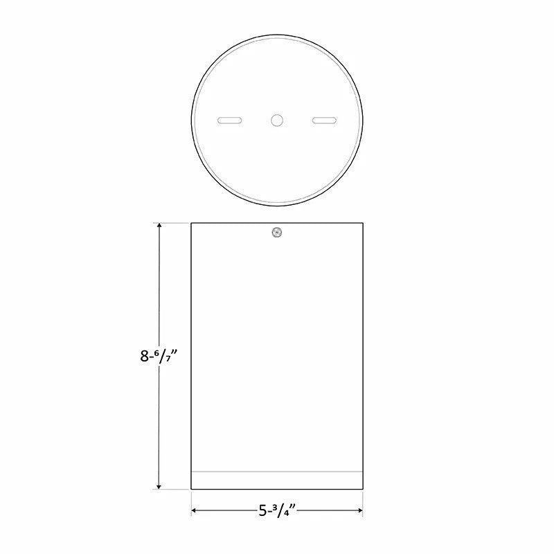 6 Inch LED Ceiling Mount Cylinder - Adjustable 21/28/35 Watt - 2600 Lumens - Color Selectable 30K/40K/50K - 120V - Black Finish - Dimmable Down Light