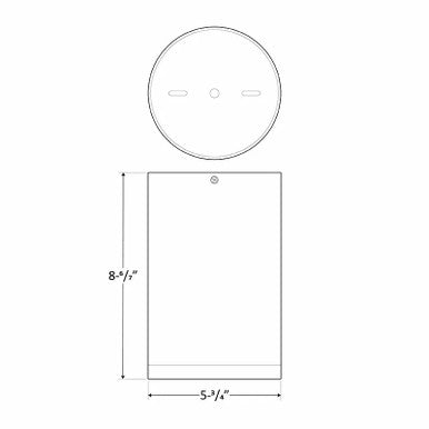 6 Inch LED Ceiling Mount Cylinder - Adjustable 21/28/35 Watt - 2600 Lumens - Color Selectable 30K/40K/50K - 120V - Black Finish - Dimmable Down Light