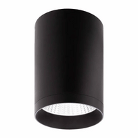 6 Inch LED Ceiling Mount Cylinder - Adjustable 21/28/35 Watt - 2600 Lumens - Color Selectable 30K/40K/50K - 120V - Black Finish - Dimmable Down Light