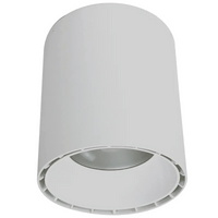 9 Inch LED Ceiling Mount Cylinder - Adjustable 60/70/80 Watt - 6400 Lumens - Color Selectable 30K/40K/50K - 120V - White Finish - Dimmable Down Light
