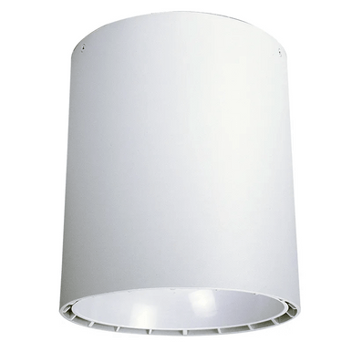 9 Inch LED Ceiling Mount Cylinder - Adjustable 60/70/80 Watt - 6400 Lumens - Color Selectable 30K/40K/50K - 120V - White Finish - Dimmable Down Light