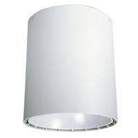 9 Inch LED Ceiling Mount Cylinder - Adjustable 60/70/80 Watt - 6400 Lumens - Color Selectable 30K/40K/50K - 120V - White Finish - Dimmable Down Light