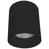 9 Inch LED Ceiling Mount Cylinder - Adjustable 60/70/80 Watt - 6400 Lumens - Color Selectable 30K/40K/50K - 120V - Black Finish - Dimmable Down Light